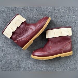 Donsje Amsterdam kids leather/wool fleece lined Stylish Kids Boots size 32